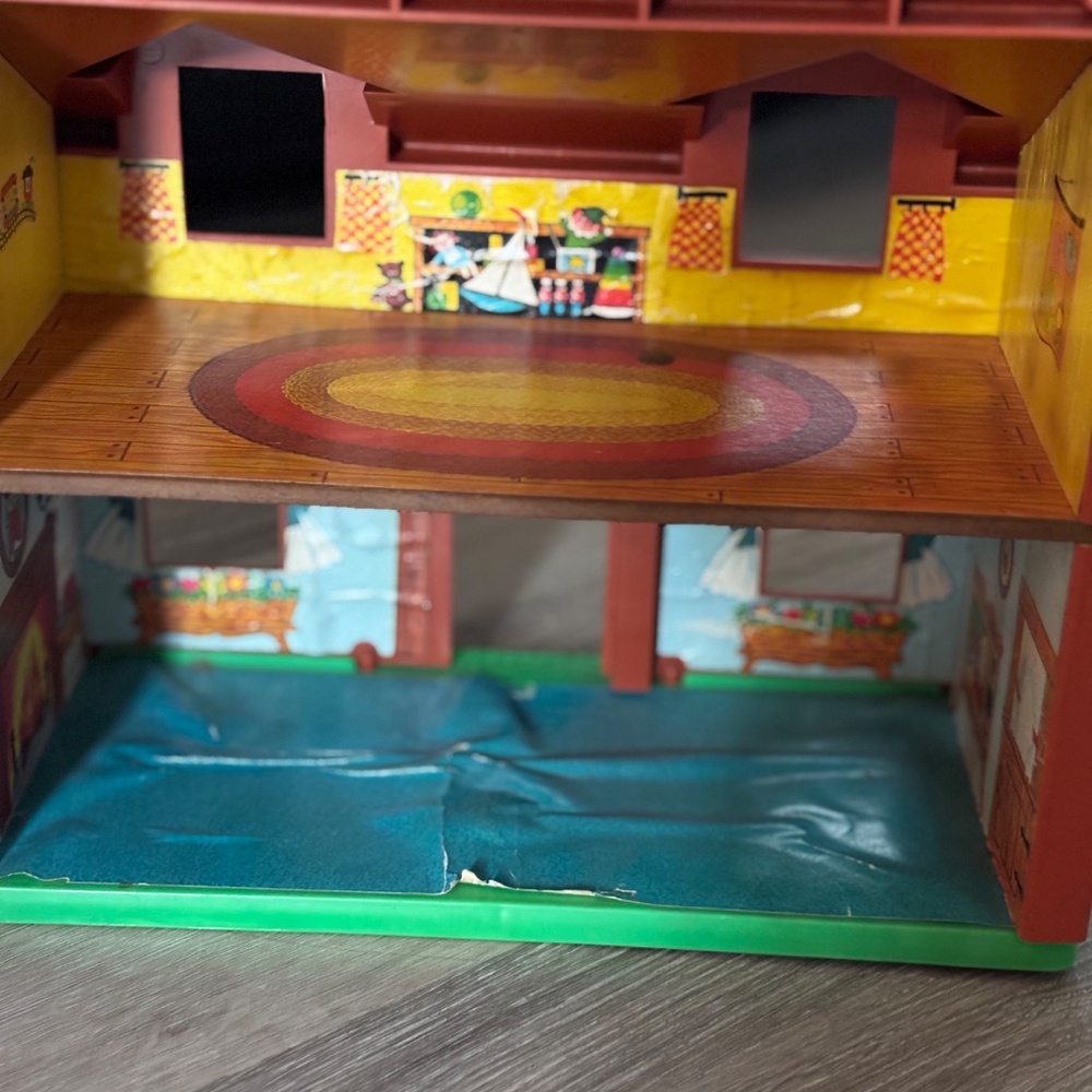 VINTAGE Fisher Price Little People 952 Play Family House 1986 Grandma Cowboy LOT - Picture 4 of 16